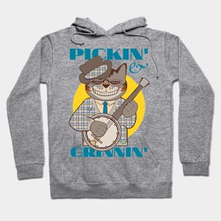 Pickin' and Grinnin' Banjo Cat Hoodie